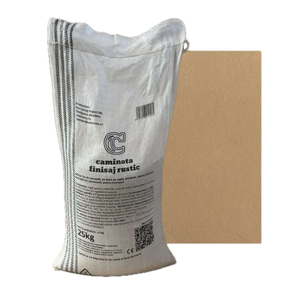 Caminota Finisaj Rustic tencuială argilă sac 25 kg