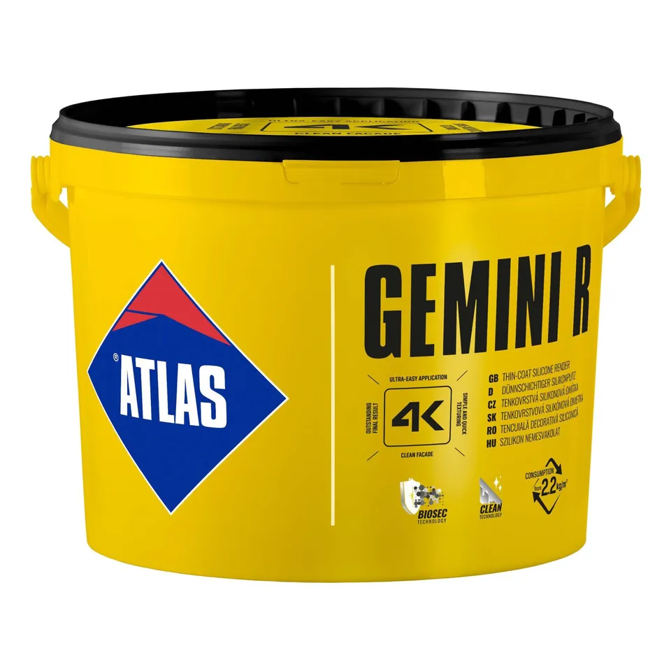 Atlas Gemini R tencuiala siliconica 25 kg exterior