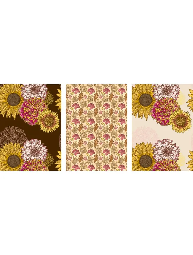 Dixie Belle Autumn Florals hârtie orez decoupage A3 3 coli dovleac