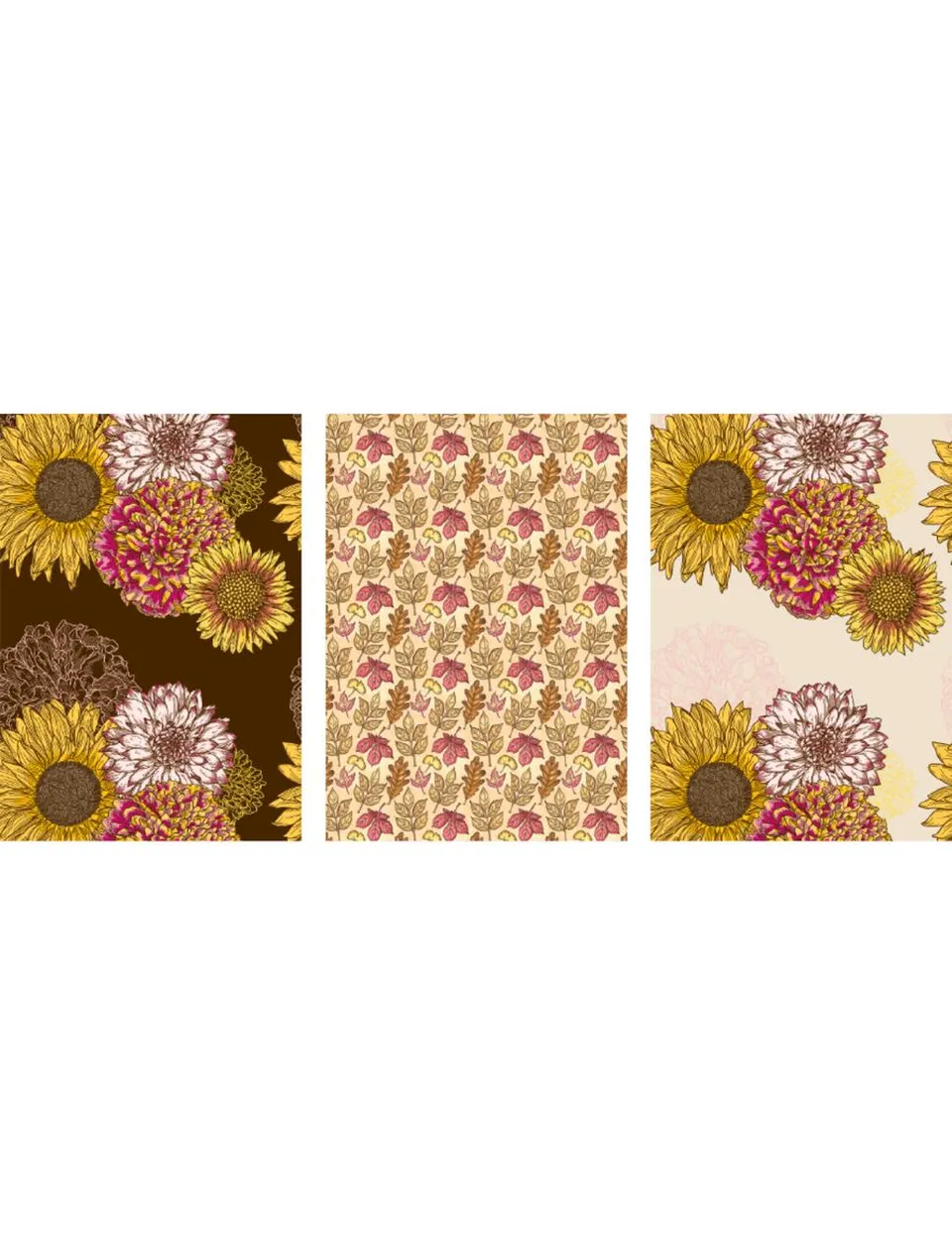 Dixie Belle Autumn Florals hârtie orez decoupage A3 3 coli dovleac