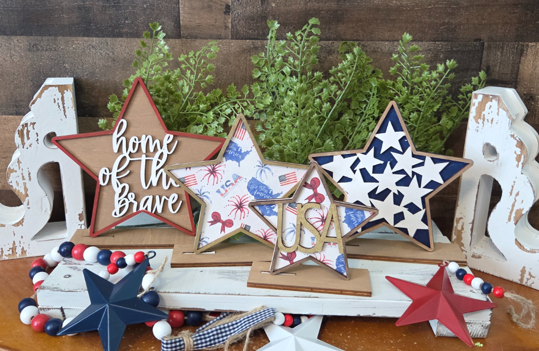 Dixie Belle All-American kit DIY stele lemn patriotic cu vopsea