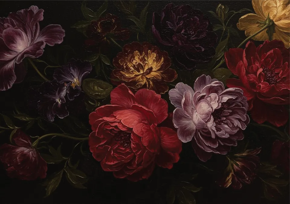 Dixie Belle Painter's Peonies hartie orez A2 flori