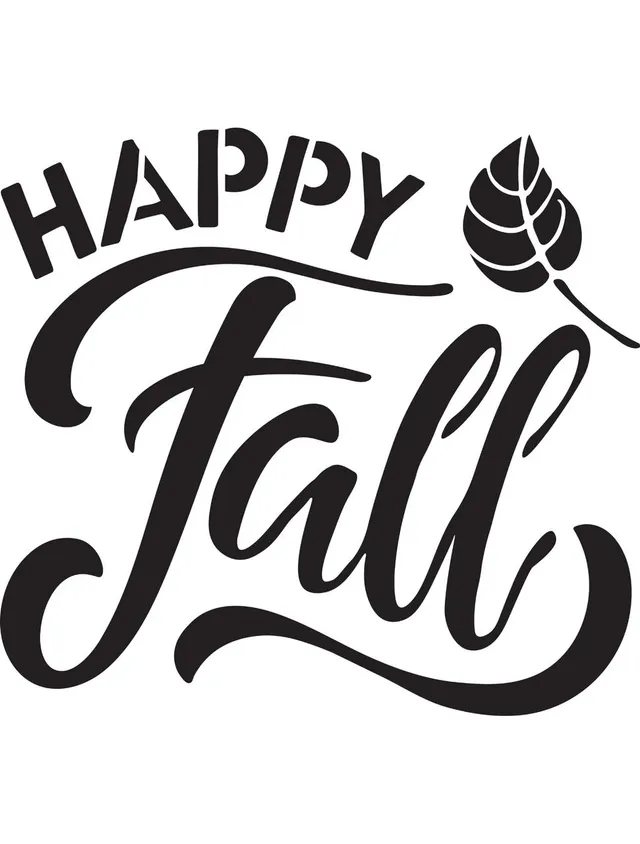 Dixie Belle Happy Fall șablon reutilizabil toamnă