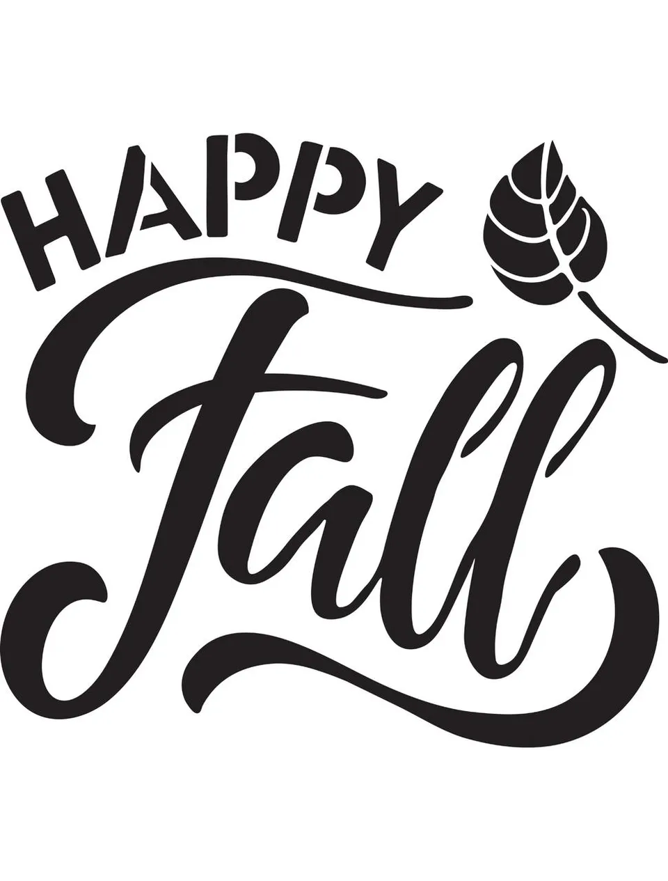 Dixie Belle Happy Fall șablon reutilizabil toamnă