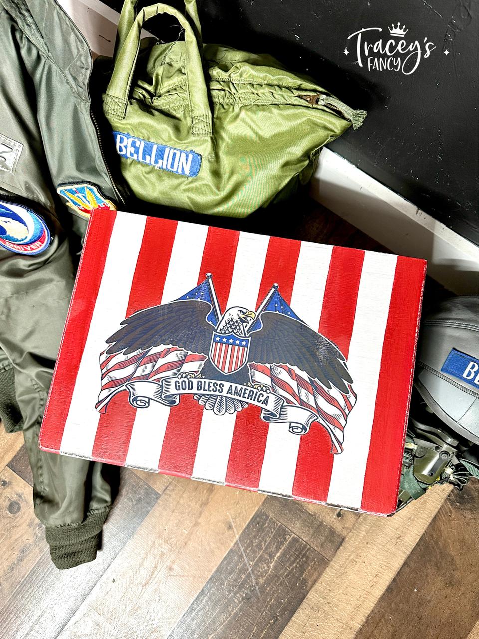 Dixie Belle America transfer decorativ mobila 20x30 cm
