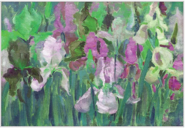 Dixie Belle Blooming Iris hârtie decoupage A1 1 coală floral