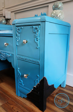 Dixie Belle Chalk Mineral Paint Blue vopsea cretă 473 ml mată
