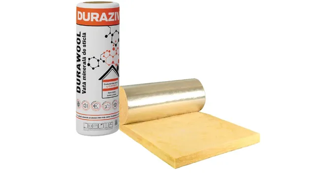 Duraziv Durawool Alu vată minerală rolă cu aluminiu izolatoare