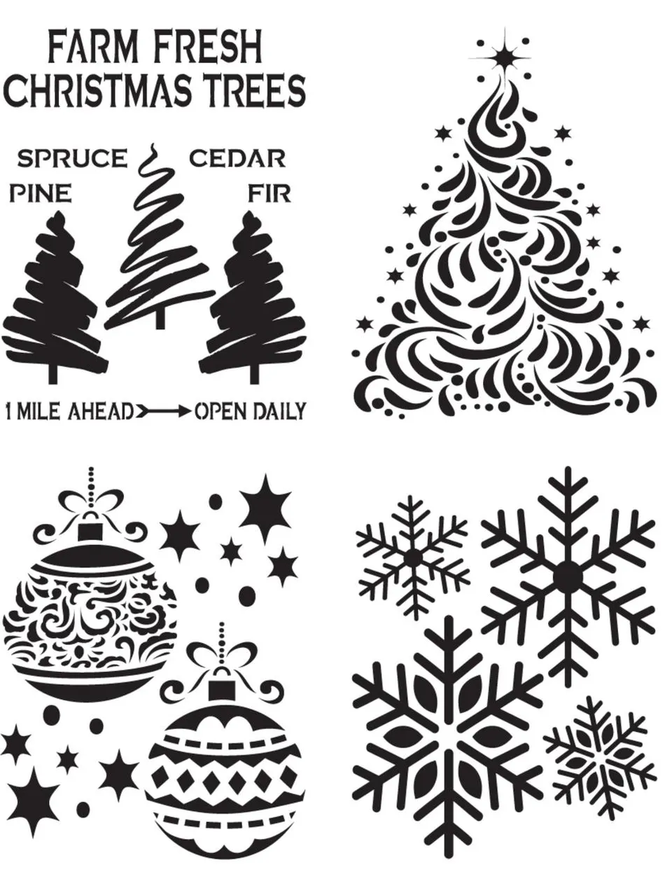 Dixie Belle Holiday Joy sablon Craciun 4 modele 18x23 cm