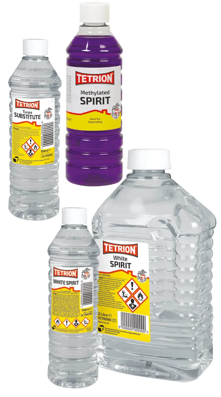 Tetrion Turps Spirits diluant white spirit universal
