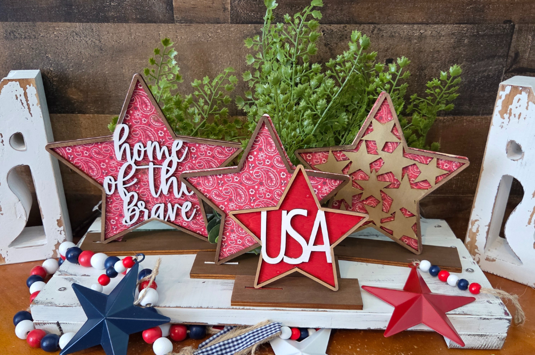 Dixie Belle All-American kit DIY stele lemn patriotic cu vopsea