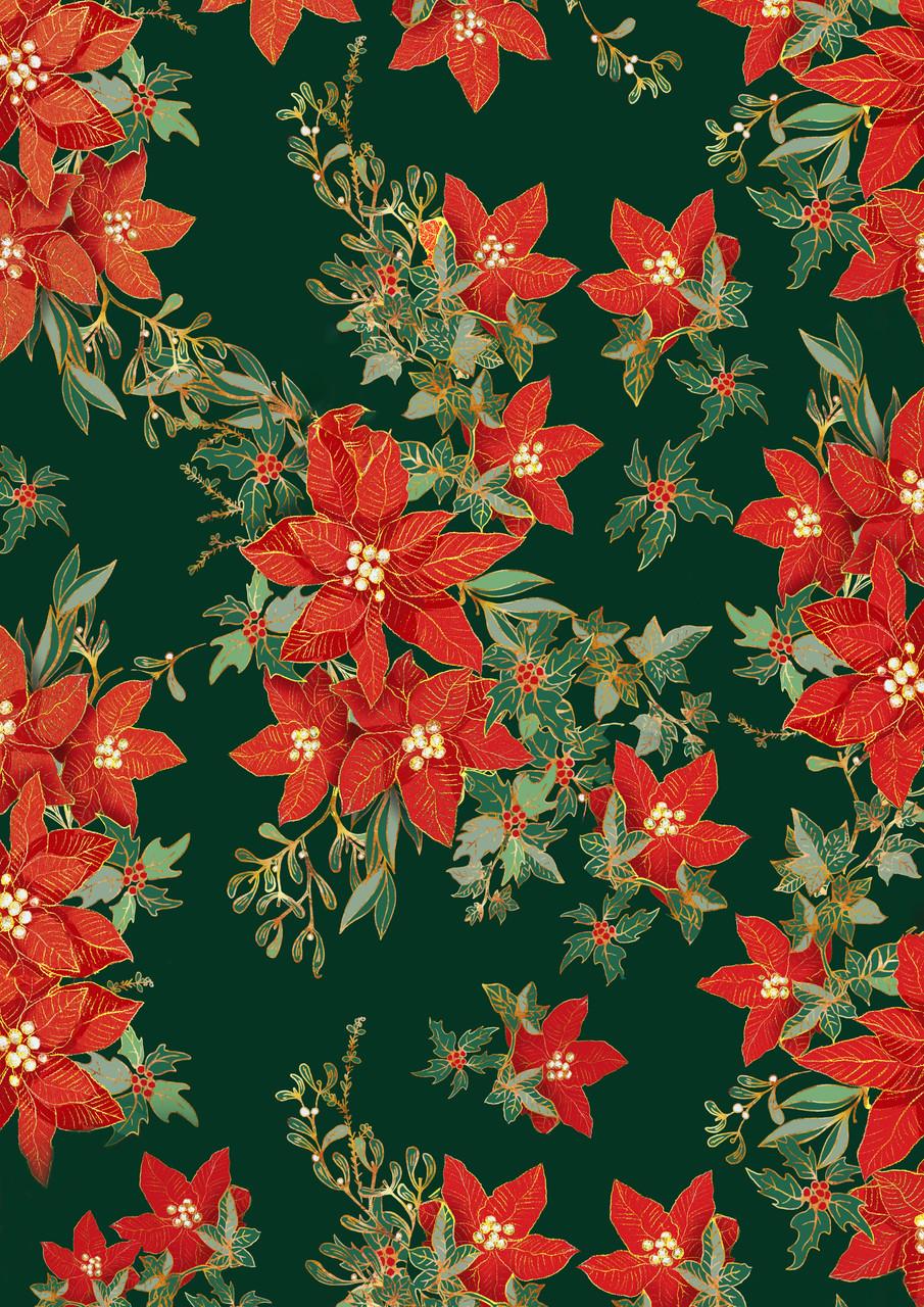 Dixie Belle Holiday Holly hartie orez decoupage A3 3 coli