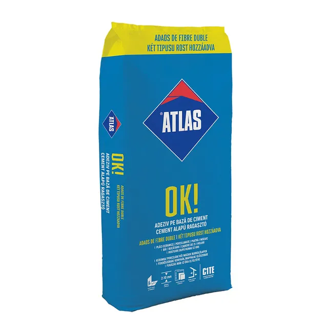 Atlas OK adeziv plăci ceramice fibre duble
