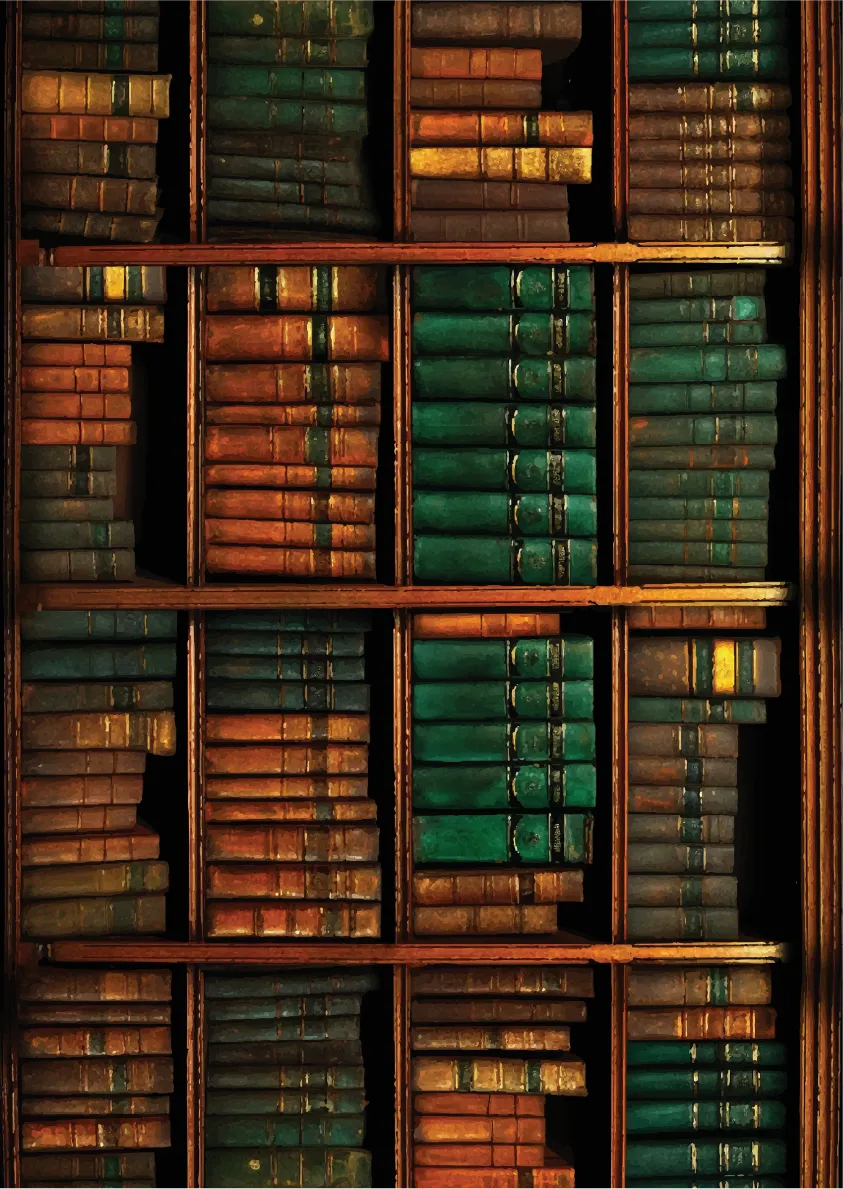 Dixie Belle The Old Library hartie orez A3 coala vintage