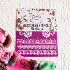 Dixie Belle Mandala sablon serigrafie 3 buc 20x23 cm