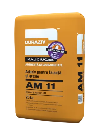 Duraziv AM 11 cu Kauciuc adeziv faianta gresie 25 kg C1T