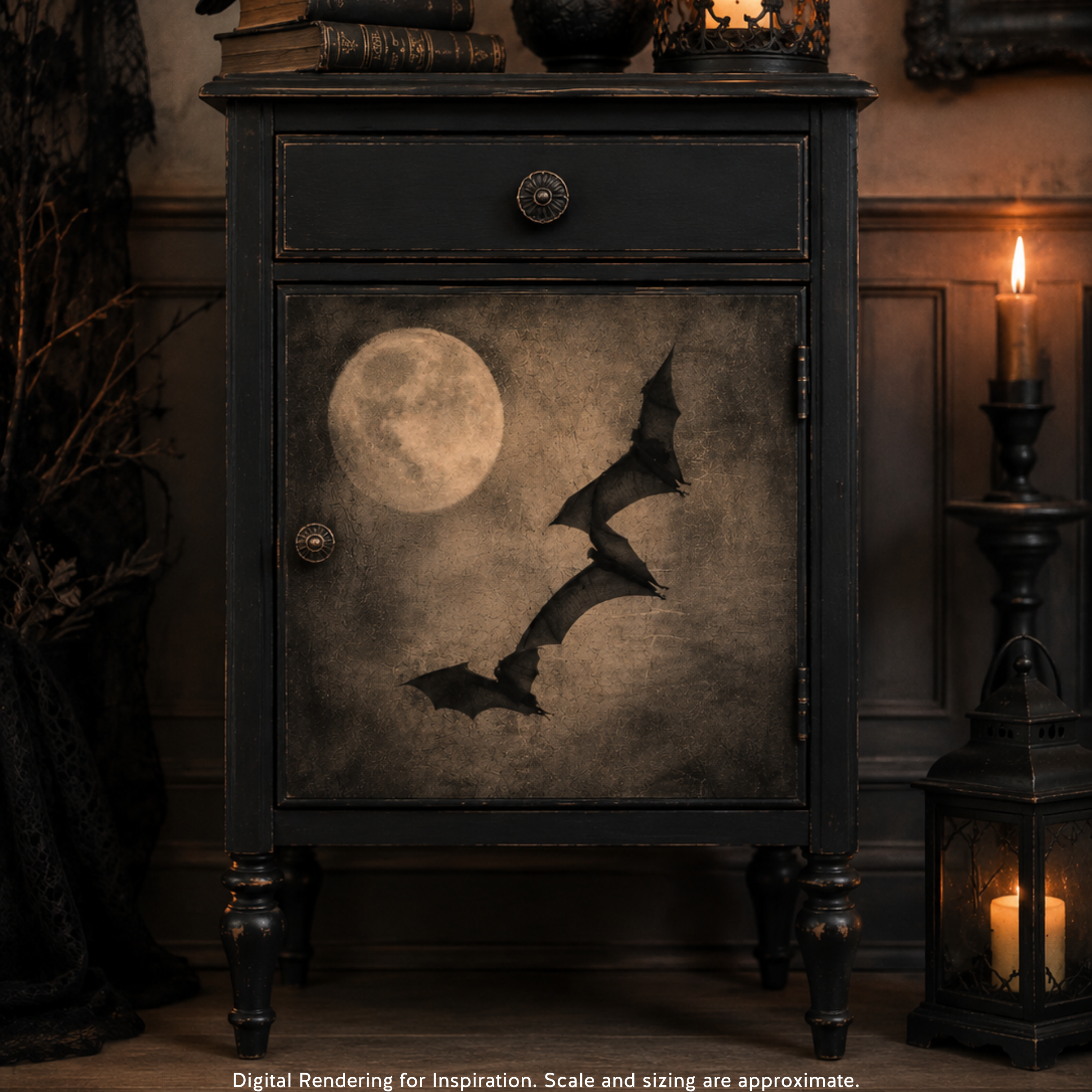 Dixie Belle Nocturnal Flight A3 hârtie decoupage 1 coală