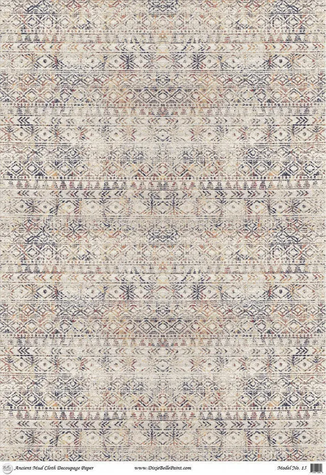 Dixie Belle Ancient Mud Cloth hârtie decoupage A1