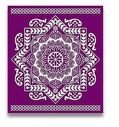 Dixie Belle Mandala sablon serigrafie 3 buc 20x23 cm
