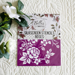 Dixie Belle Roses șablon reutilizabil 3 buc
