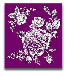 Dixie Belle Floral sablon serigrafie 3 buc 20x23 cm