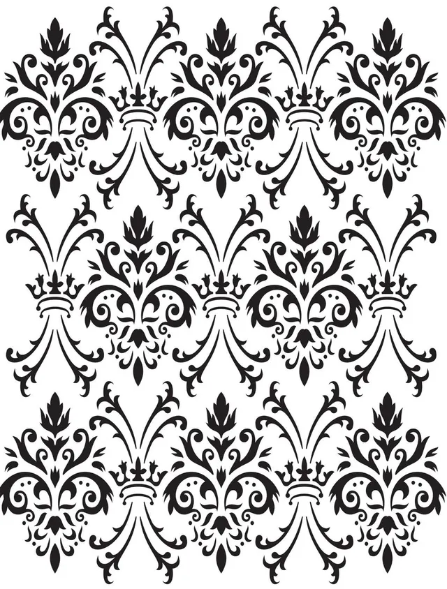 Dixie Belle Royal Damask sablon mobila 35,5x45,7 cm reutilizabil