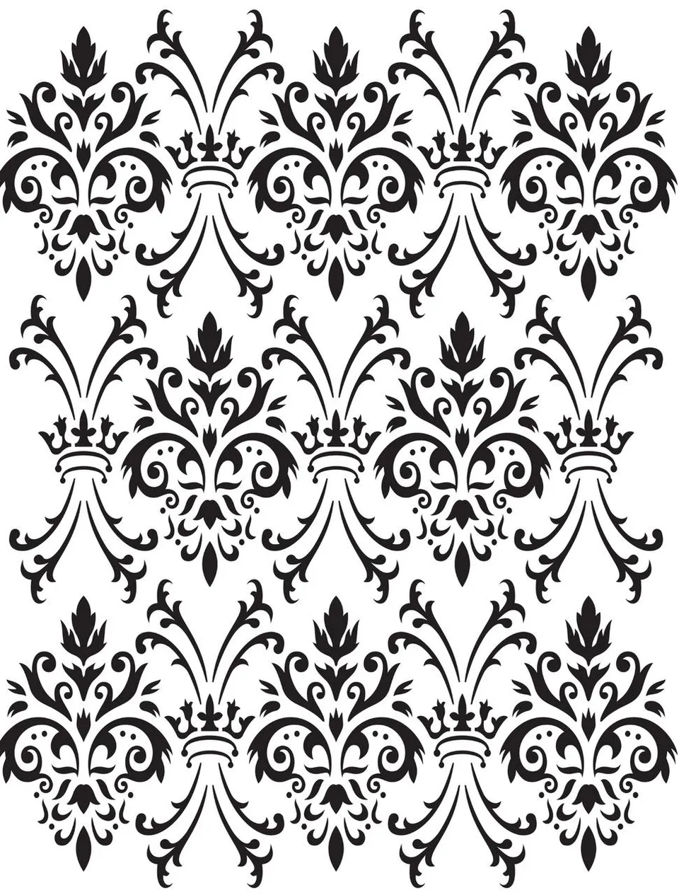 Dixie Belle Royal Damask sablon mobila 35,5x45,7 cm reutilizabil