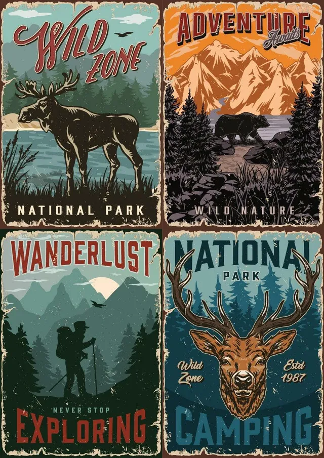 Dixie Belle National Parks hartie orez decoupage A3 1 coala
