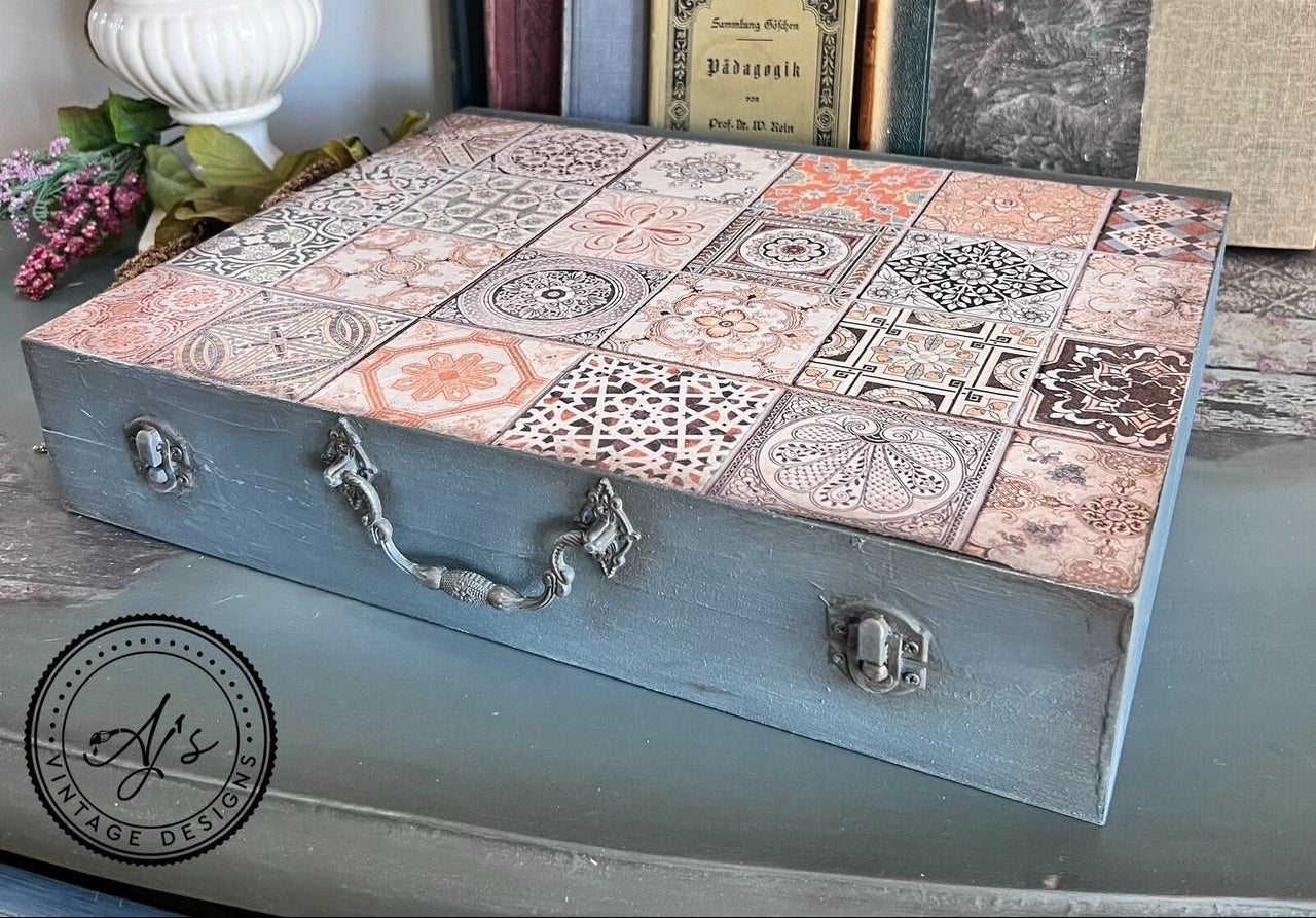 Dixie Belle Belles and Whistles Moorish Tiles A3 hârtie decoupage