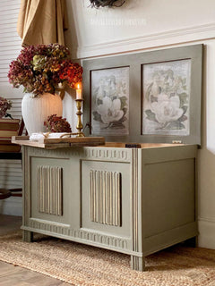 Dixie Belle Silk Hampton Olive vopsea mobilă 473 ml verde mat