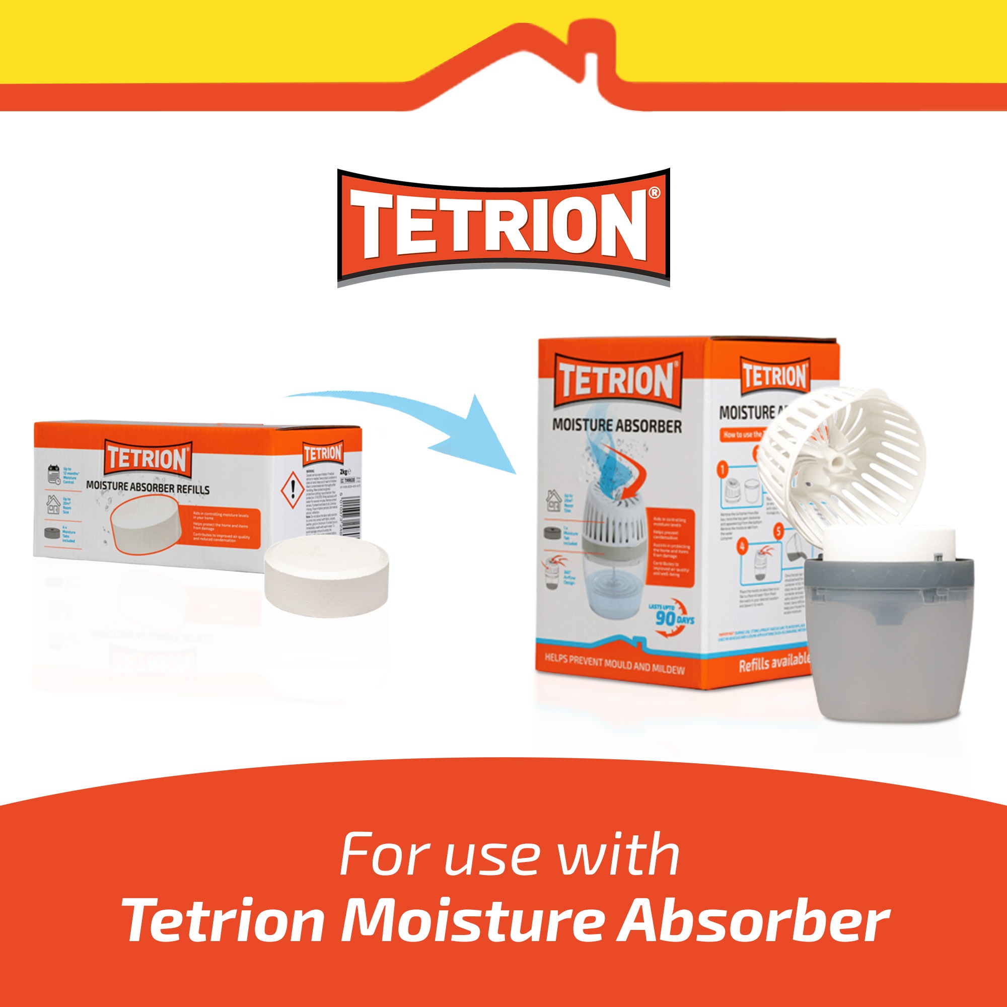 Tetrion Moisture Absorber refill 2kg dezumidificator