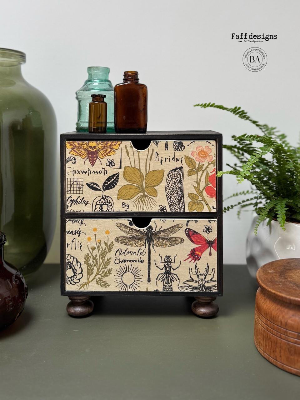 Dixie Belle Book of Insects hartie orez decoupage A3