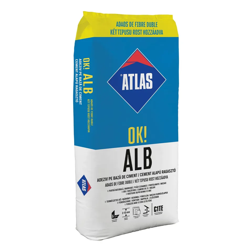 Atlas OK adeziv alb gresie si faianta interior