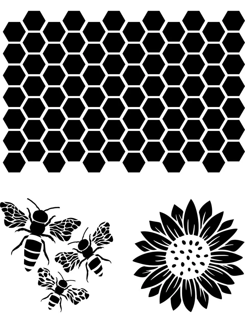 Dixie Belle The Bee’s Knees șablon decorativ reutilizabil