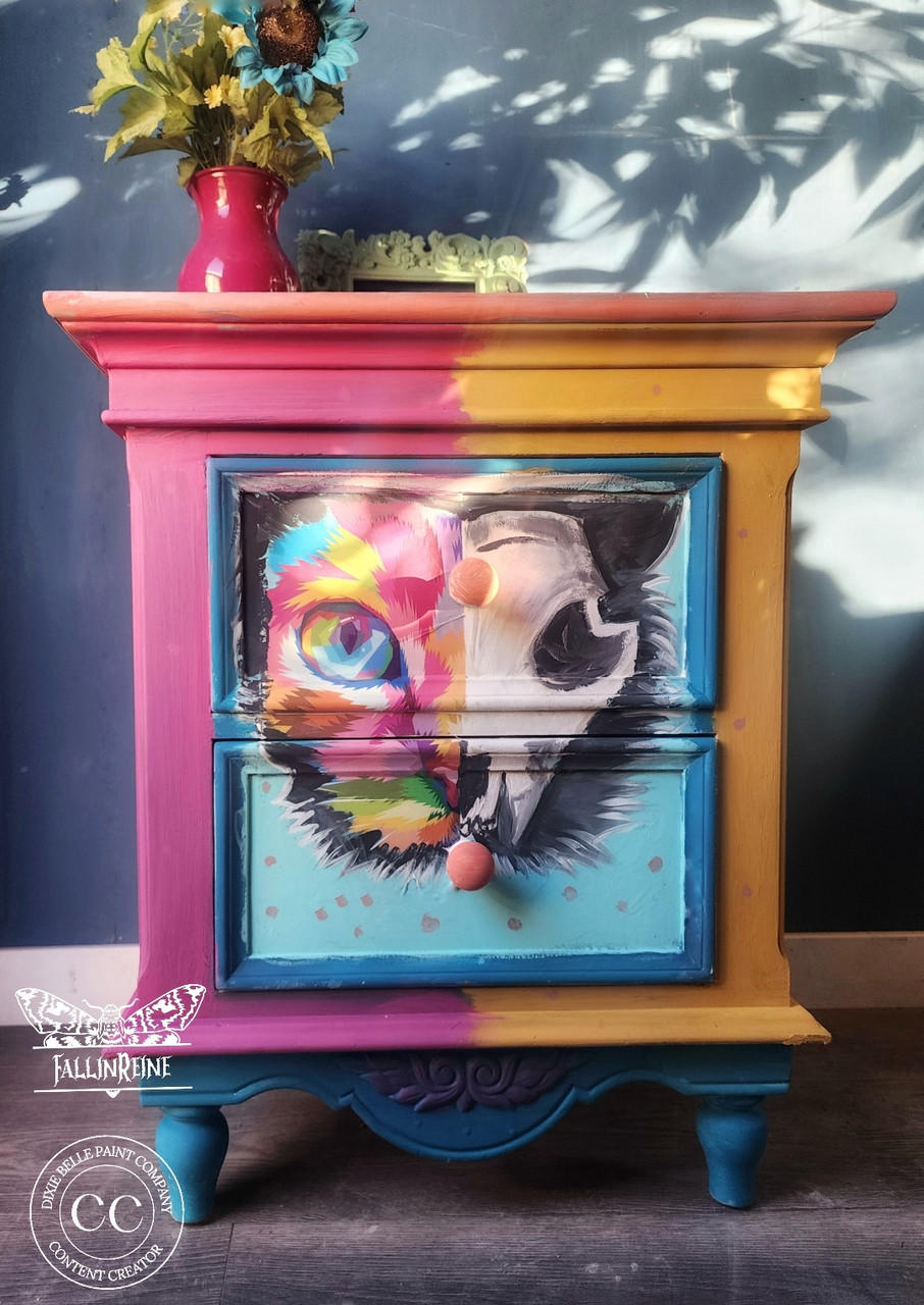 Dixie Belle Rainbow Kitty hârtie decoupage 29x29 cm