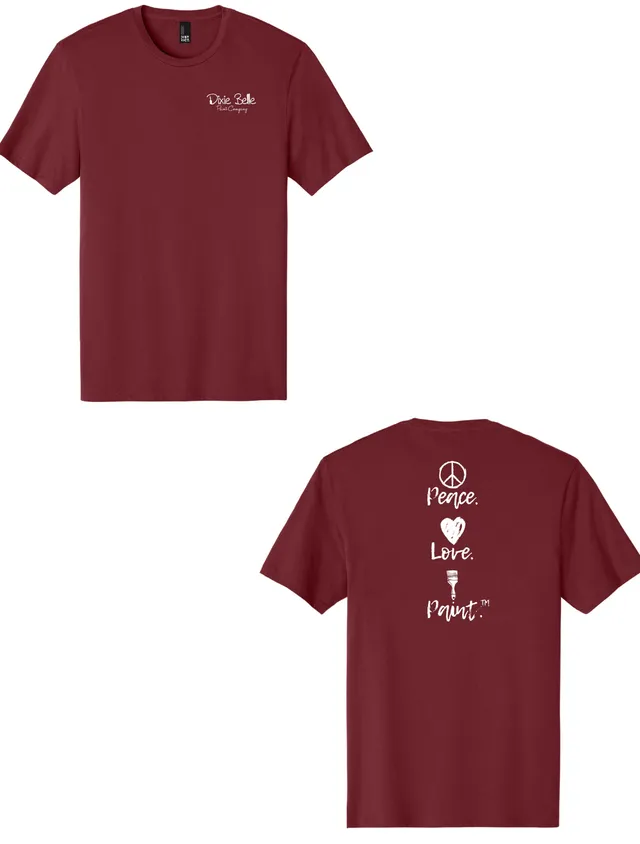 Dixie Belle tricou DBP logo Peace Love Paint bumbac unisex