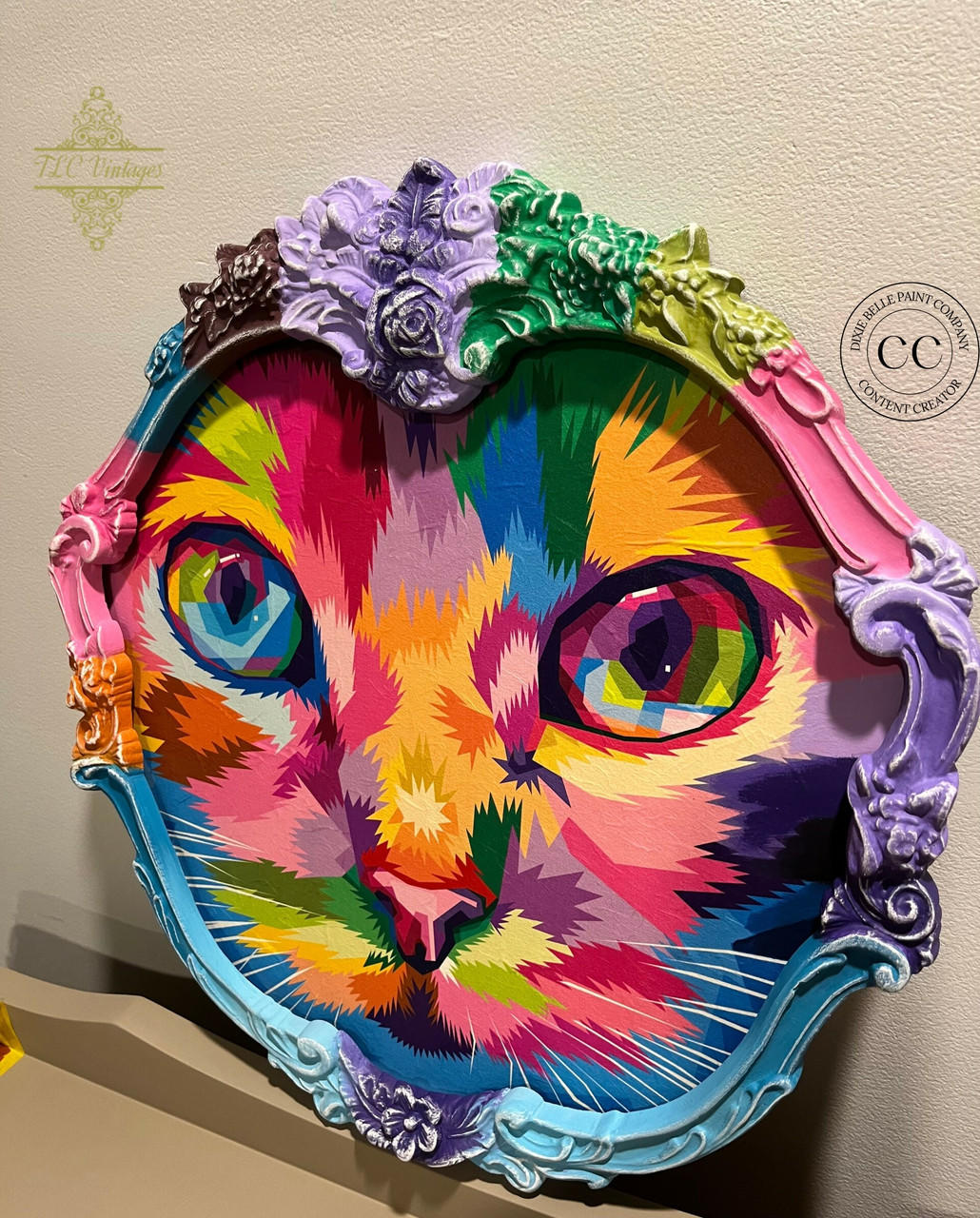 Dixie Belle Rainbow Kitty hârtie decoupage 29x29 cm