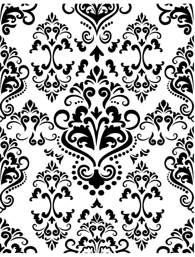 Dixie Belle Belles and Whistles Victorian Damask șablon 35x45 cm
