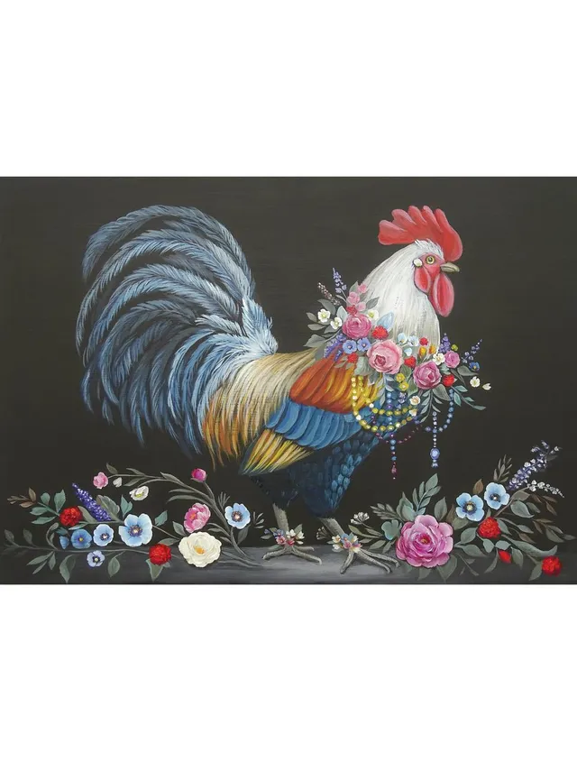 Dixie Belle Royal Rooster hartie orez decoupage cocos