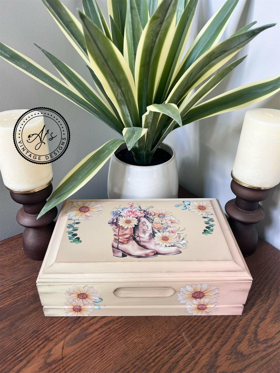 Dixie Belle Mane Bouquet transfer mobilier 4 coli floral