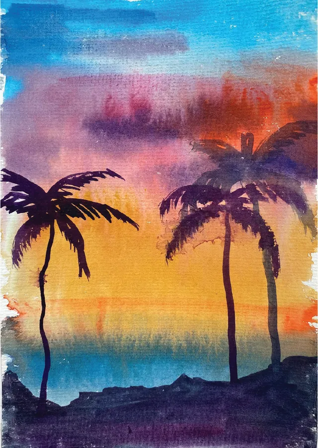 Dixie Belle Belles and Whistles Island Afterglow A3 hartie orez