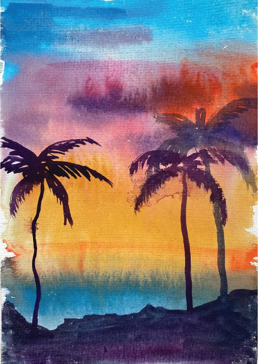 Dixie Belle Belles and Whistles Island Afterglow A3 hartie orez