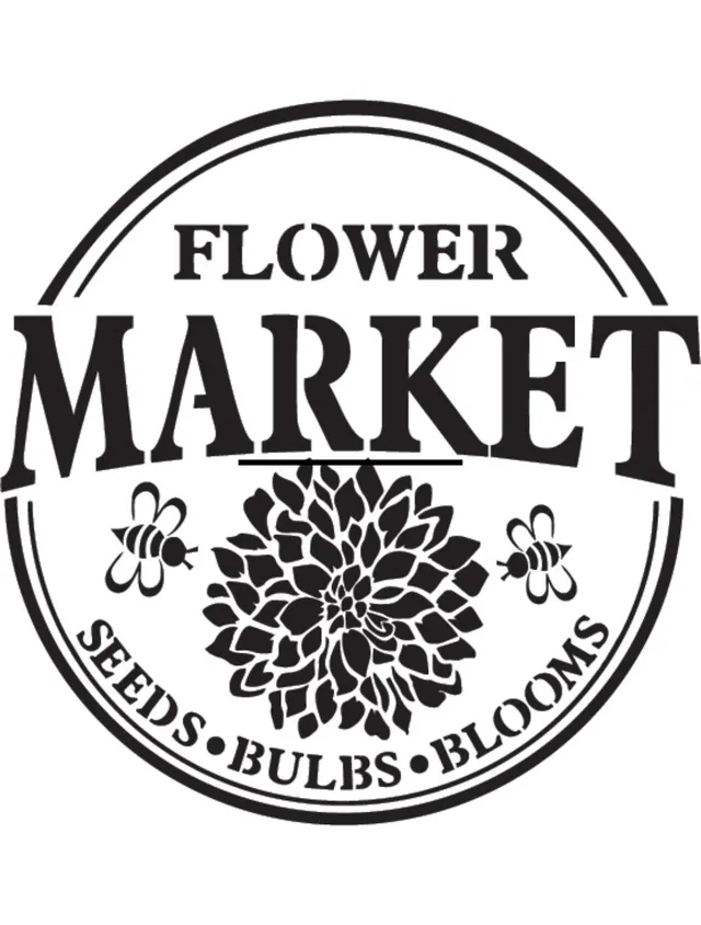 Dixie Belle Flower Market sablon decorativ 20x20 cm