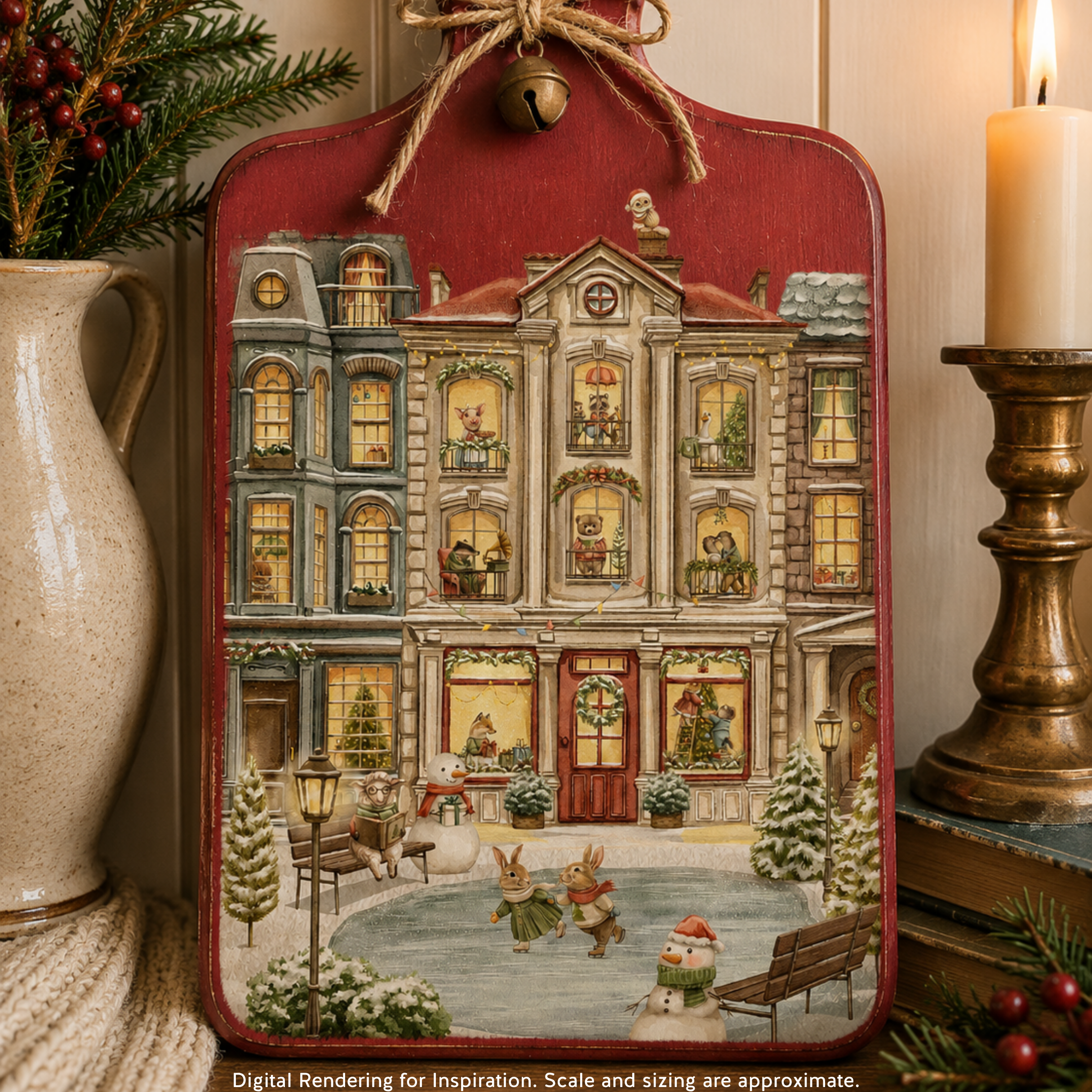 Dixie Belle Christmas on Main Street hartie decoupage A3 1 coala craciun