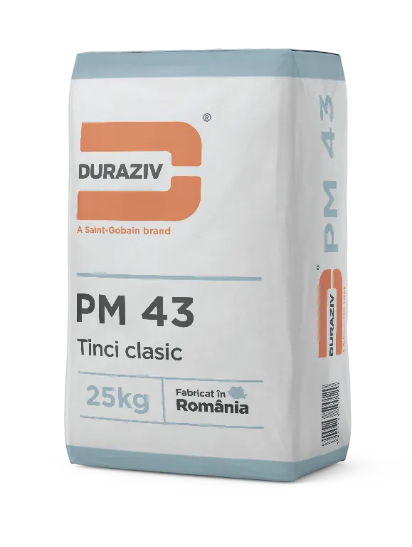 Duraziv PM 43 tinci gri ciment 25 kg 2-4 mm