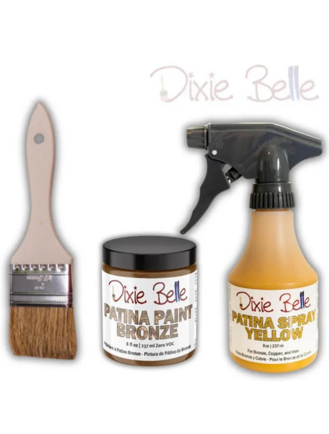 Dixie Belle Patina Starter Kit vopsea efect metalic 236 ml rugina