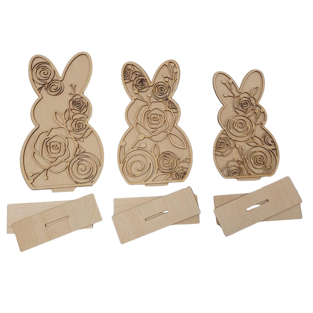 Dixie Belle Bonnie Bunny decor lemn 3 piese