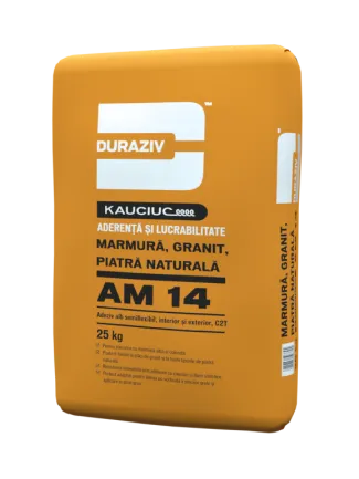 Duraziv AM 14 cu Kauciuc adeziv alb marmura si granit