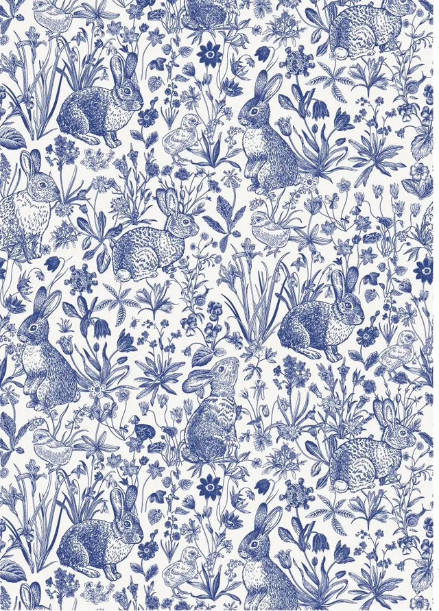 Dixie Belle Springtime Toile hârtie decoupage A3 albastră