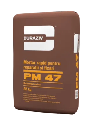 DURAZIV PM 47 mortar reparatii priza rapida 25 min exterior